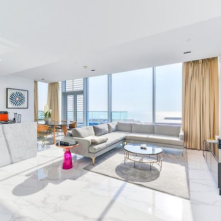 Luxe 3 Bedroom Oceanfront Apartment In The Heart Of Bluewaters Island Dubai Bagian luar foto
